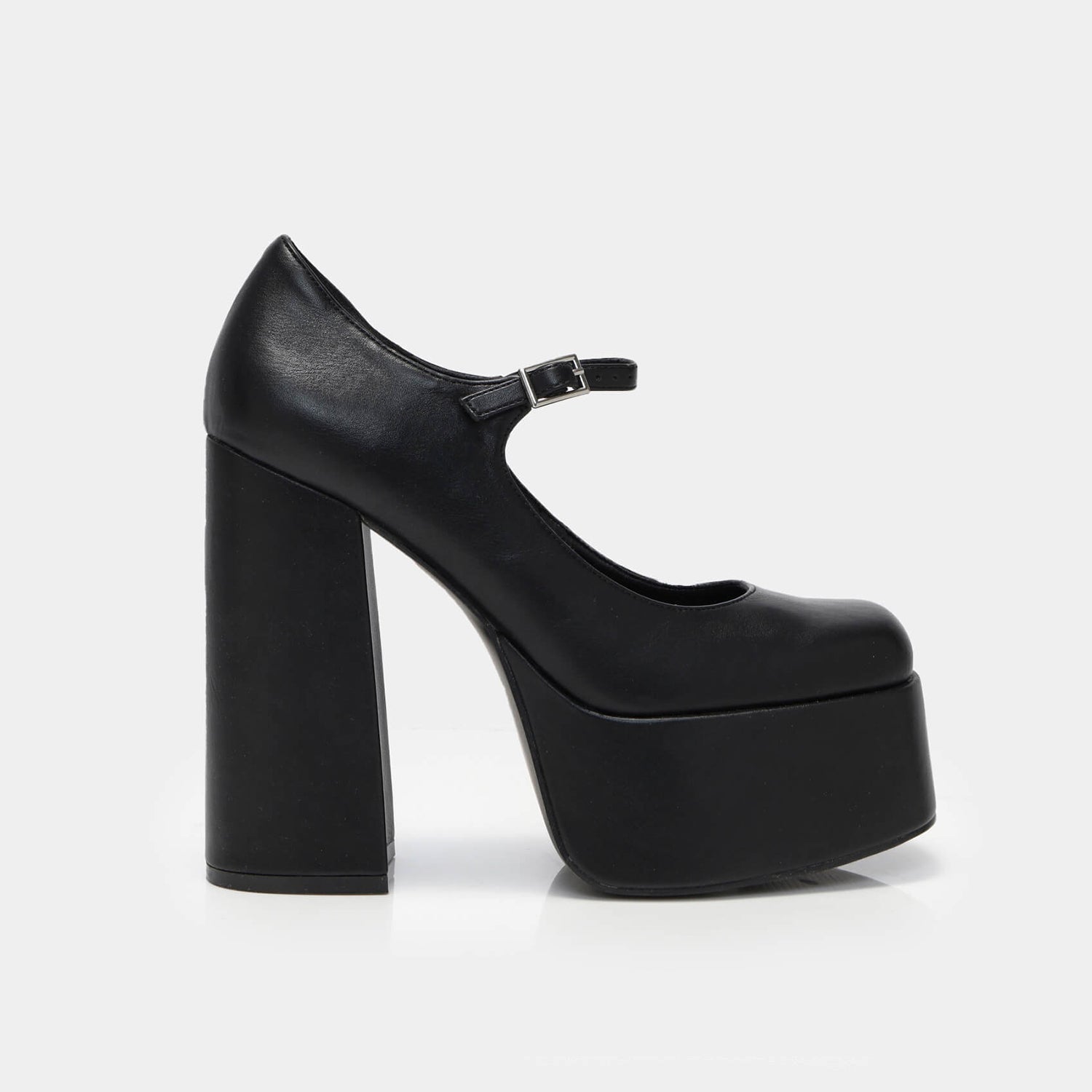 Darkbloom Black Platform Heels