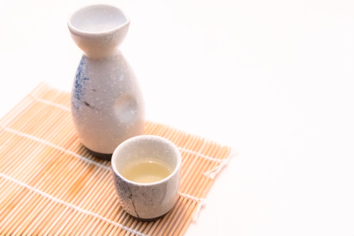 Sake is Always Served in Small Ceramic Cups