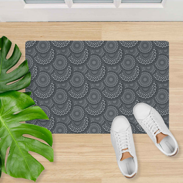 Shape28 Floor Mat Ultra-Thin Kitchen Bathroom Rug with Non Slip Rubber  Backing 35”x23” Latte Design 1S