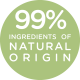 99% of ingredients of natural origin