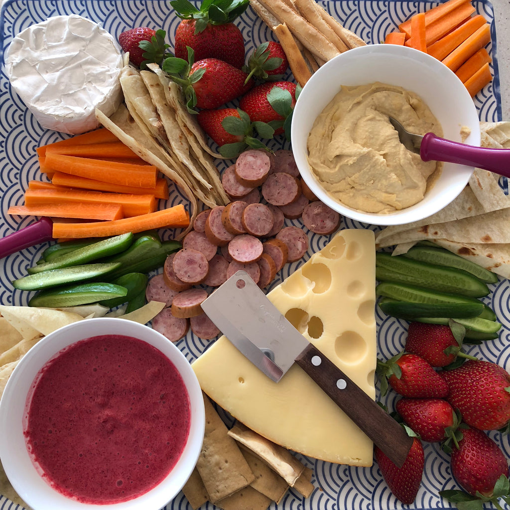 Healthy Beetroot dip and hummus made in the Babycook