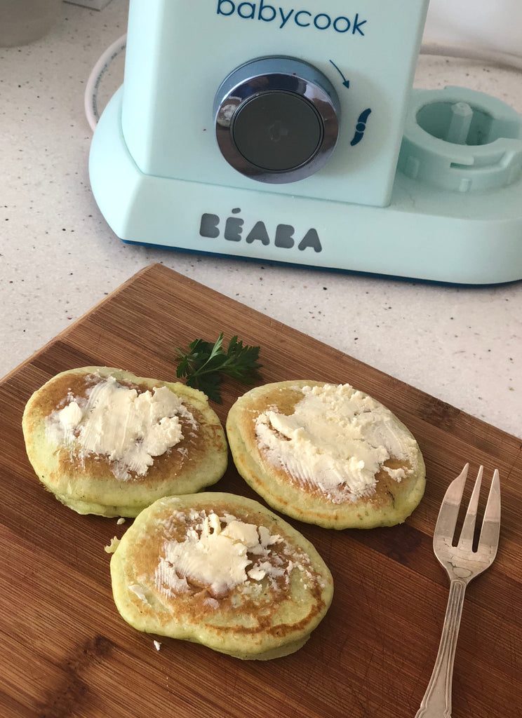 Pea, mint and Feta Pancakes