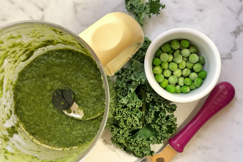 Kale and Pea Puree