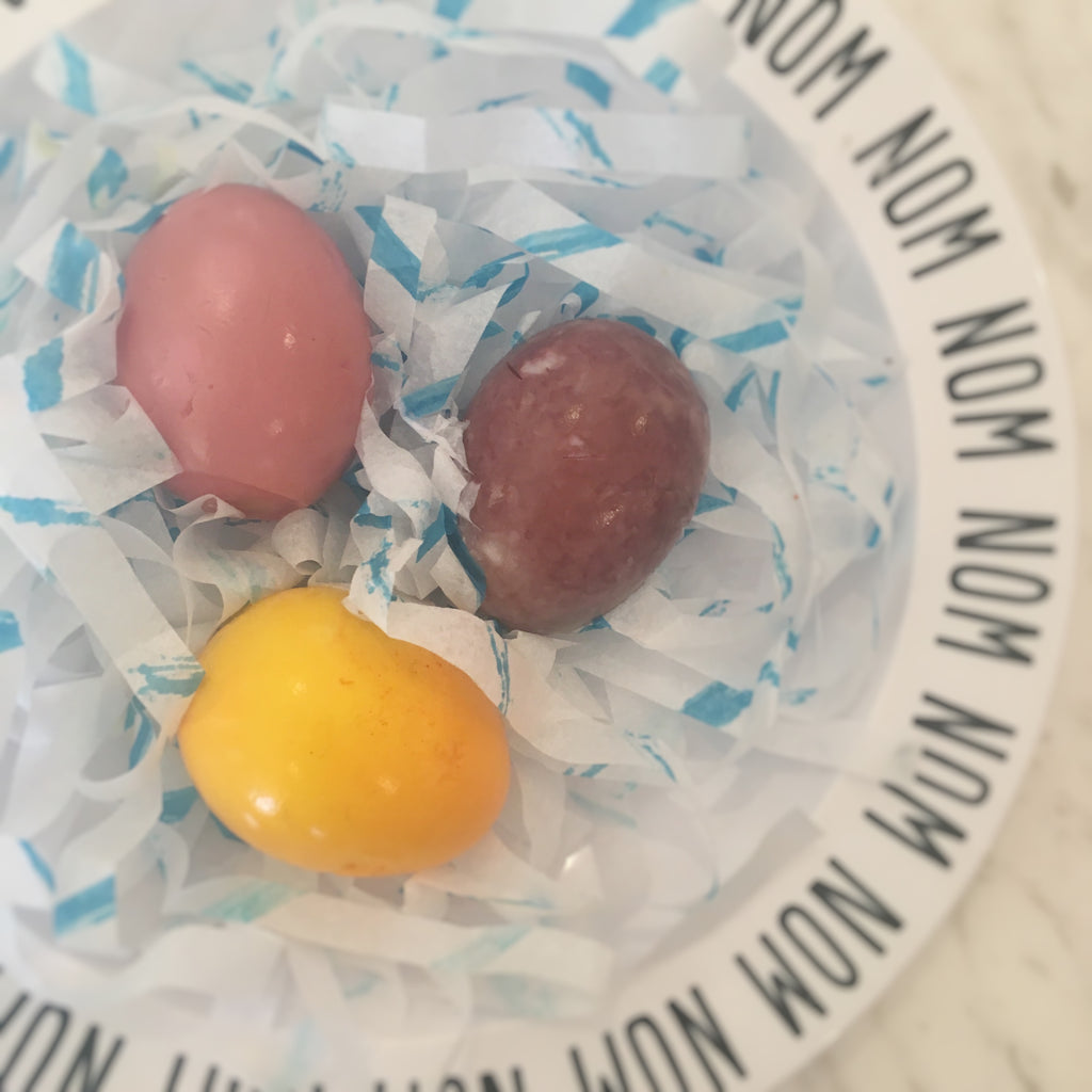 Baby Easter eggs (boiled, coloured eggs)