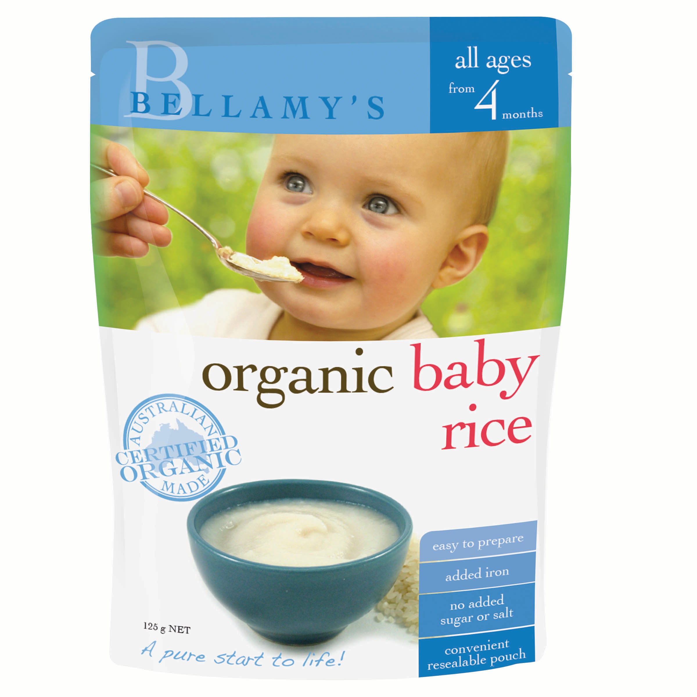 organic infant cereal