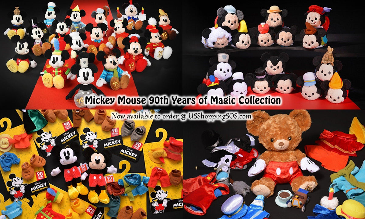 mickey mouse plush collection