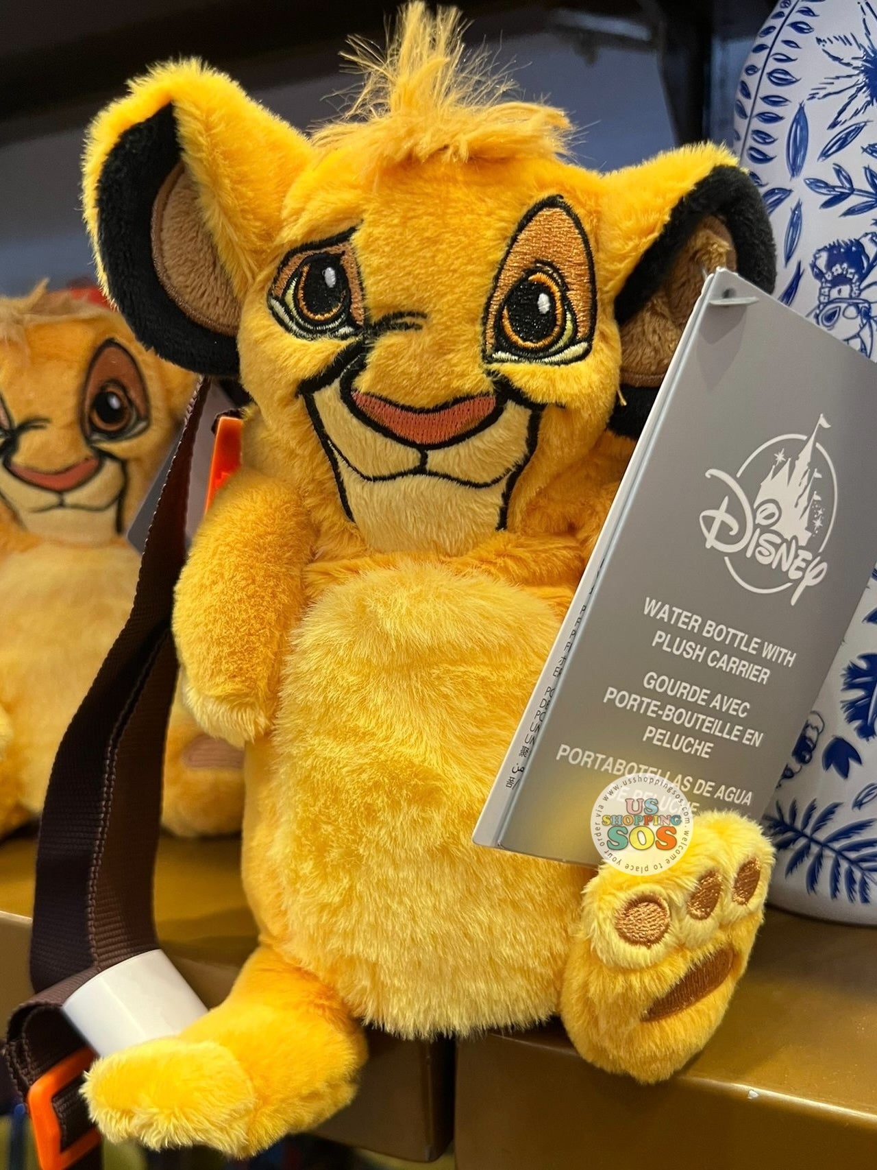DLR/WDW - The Lion King - Simba Water Bottle with Plush Carrier