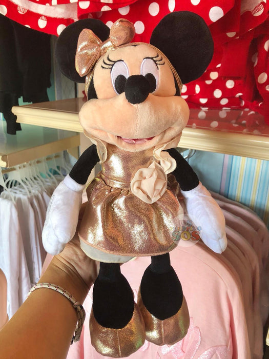 rose gold minnie mouse plush