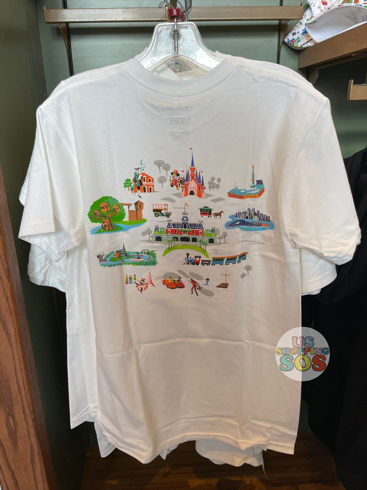 WDW - Disney x Vans “Walt Disney Graphic Attractions T-shirt — USShoppingSOS