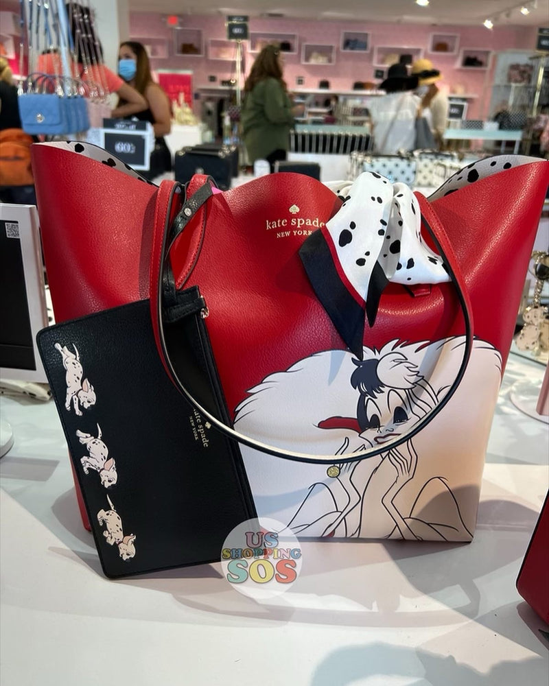 Kate Spade Disney X Cruella Tote- Reversible 