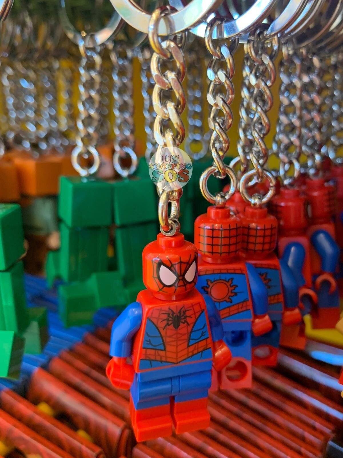 lego spiderman keyring