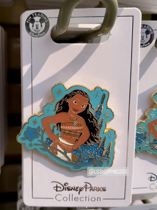 Dlr Disney Princess In Front Of Castle Pin Moana Usshoppingsos
