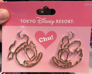 TDR - Face Icon Pierced Earrings Set - Donald & Daisy