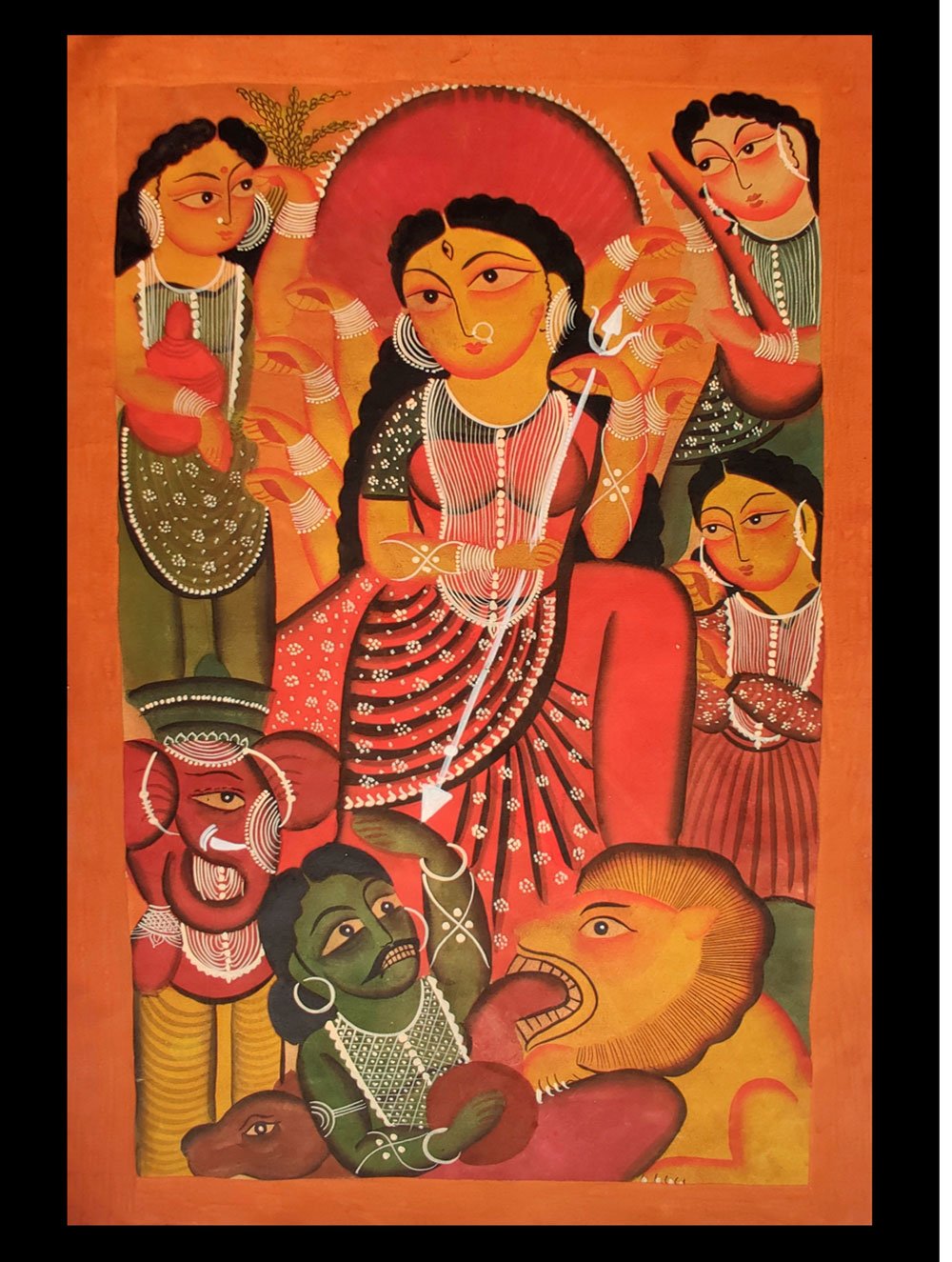 Buy Kalighat Painting - Goddess Durga (22
