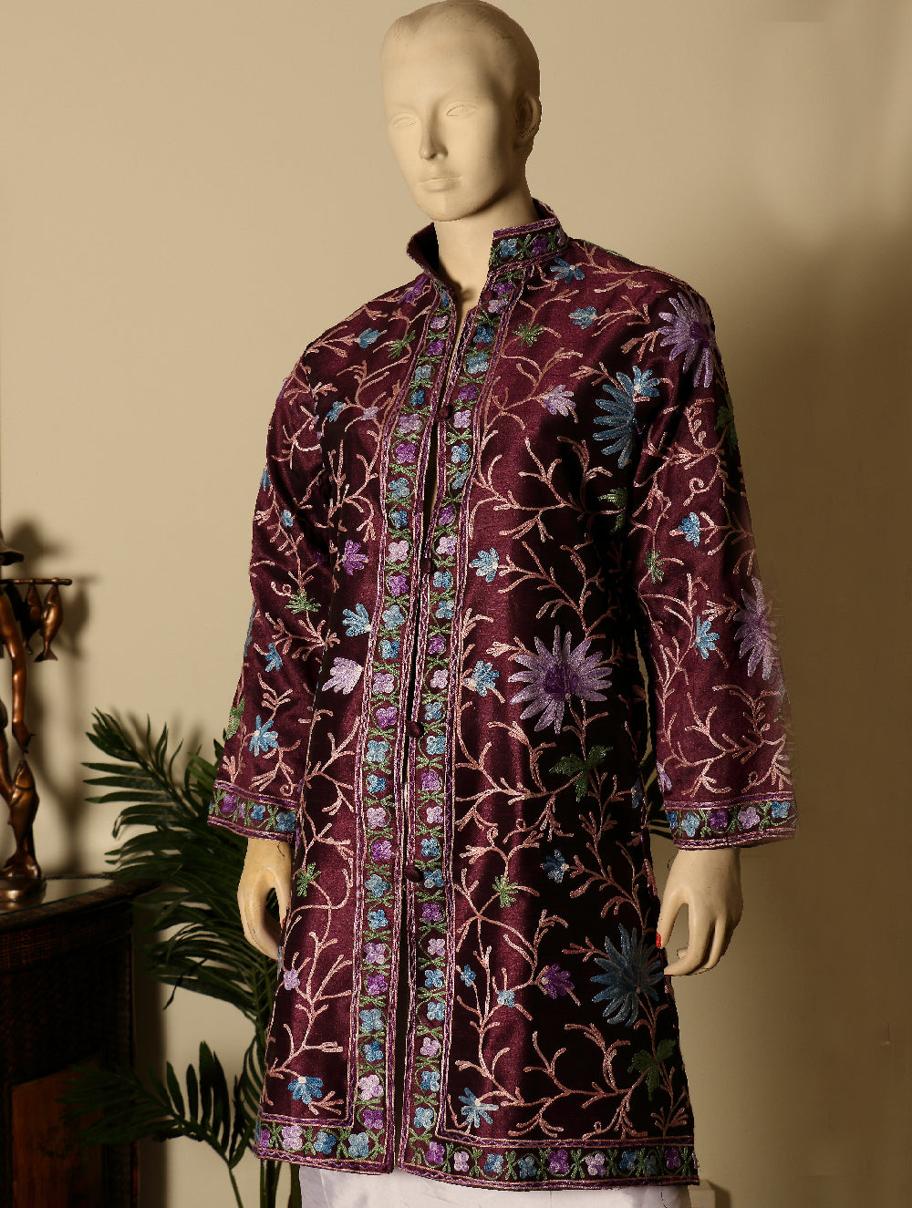 Kashmiri Embroidered Long Jacket– The 