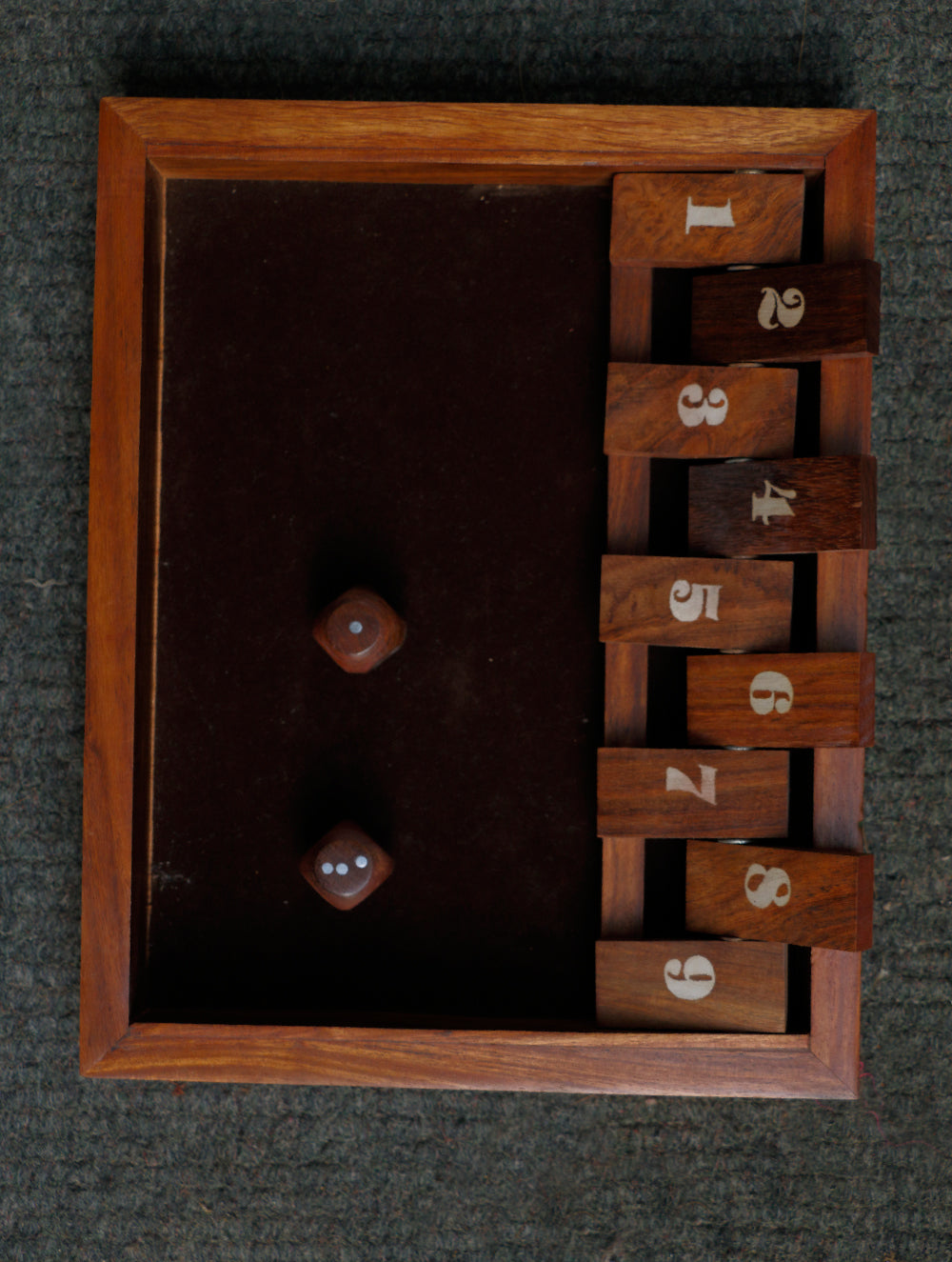 shut the box wooden game