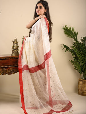 Buy Khaddar Silk Sarees Online | Khaddar Cotton Sarees | Bengal Looms –  Tagged 