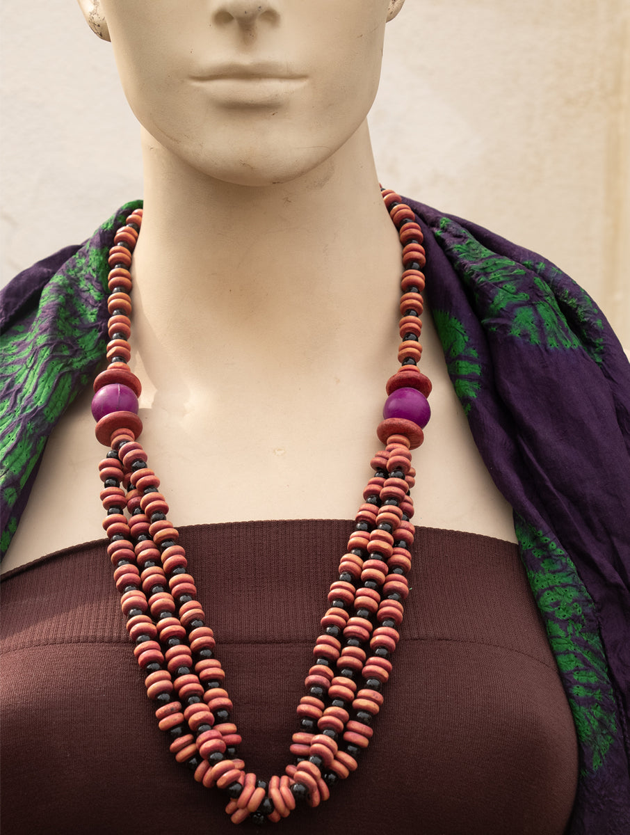 Bengal Wooden Beads Neckpiece