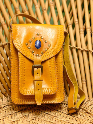 Handmade Leather Crossbody Day Bag With Zipper — Stitch & Rivet