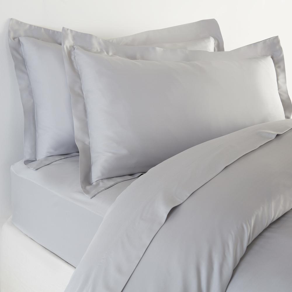 100 Bamboo Duvet Cover Set Soft Grey All Bamboo