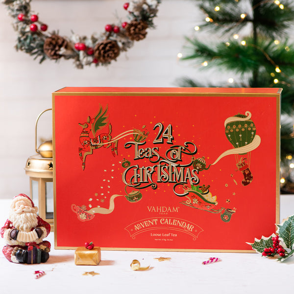 Holiday Advent Calendar Tea Gift Set 24 Teas VAHDAM® USA