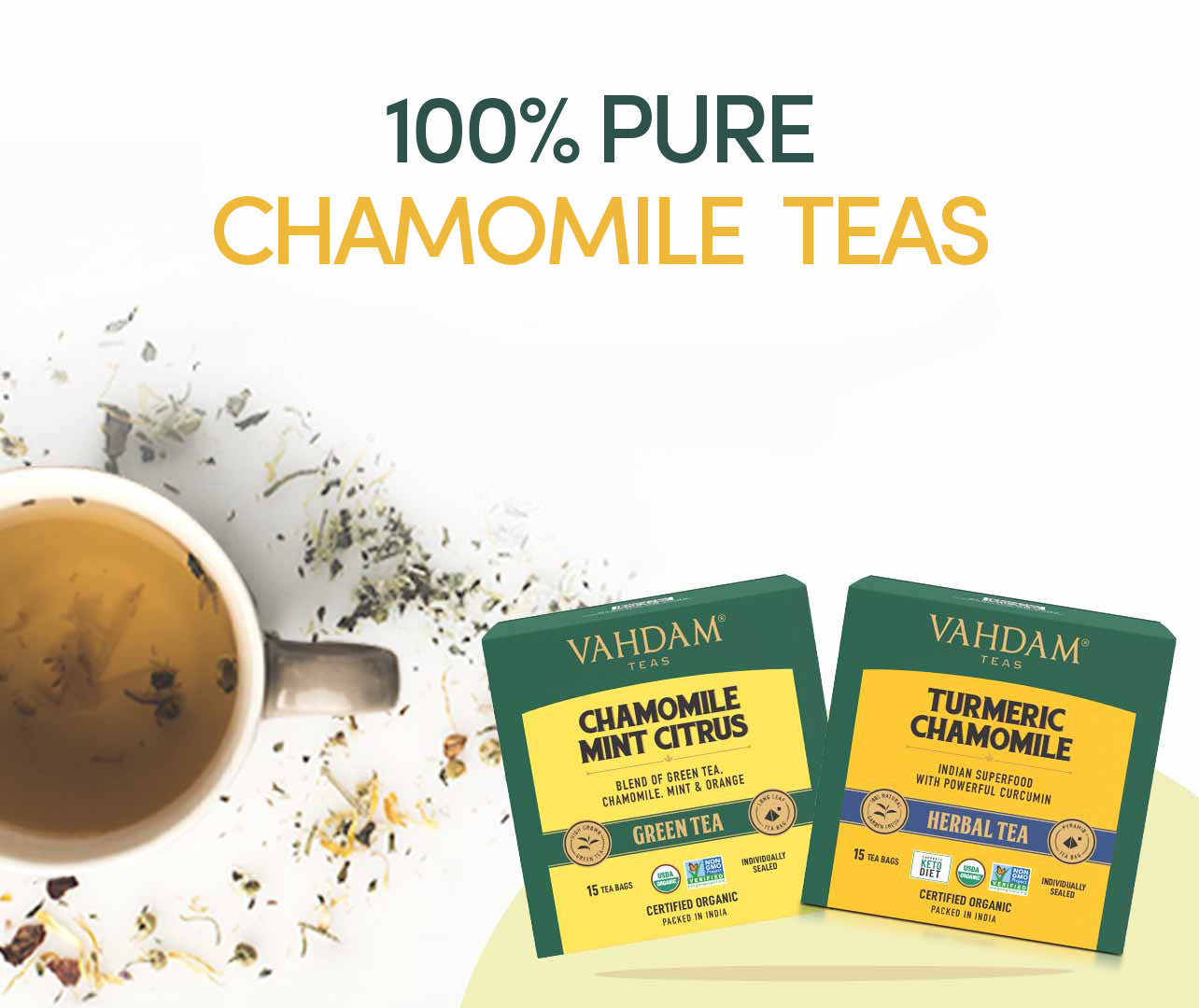 Chamomile Teas - VAHDAM® USA