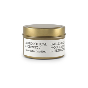 SOY ANECDOTE CANDLE- ASTROLOGICAL STORMING- TRAVEL - S E E K E R