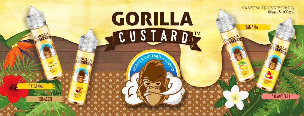 Gorilla Custard Original E Liquid by E&B Flavor Saudi Arabia, KDSA, Abu Dhabi Ras Al Khaima, Sharjah UAE