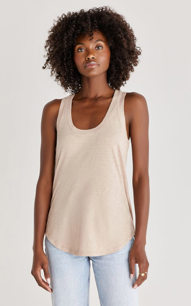 LINEN SLUB TANK TOP