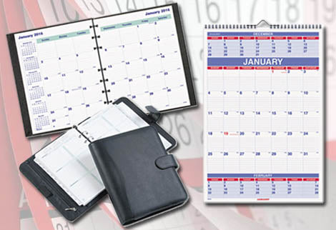 5.5 x 8.5 mini calendar page binder