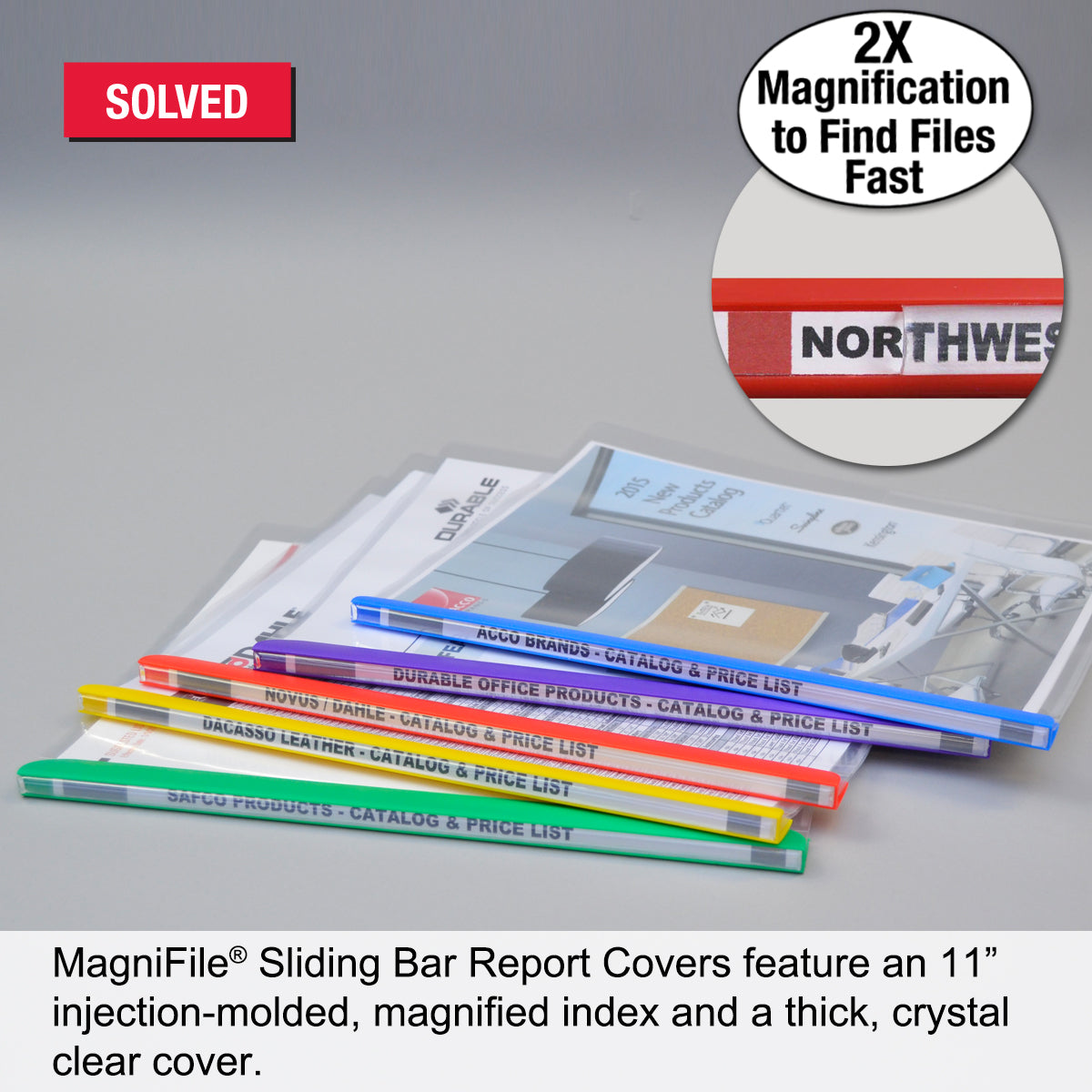 MagniFile® Sliding Bar Report Covers Ultimate Office