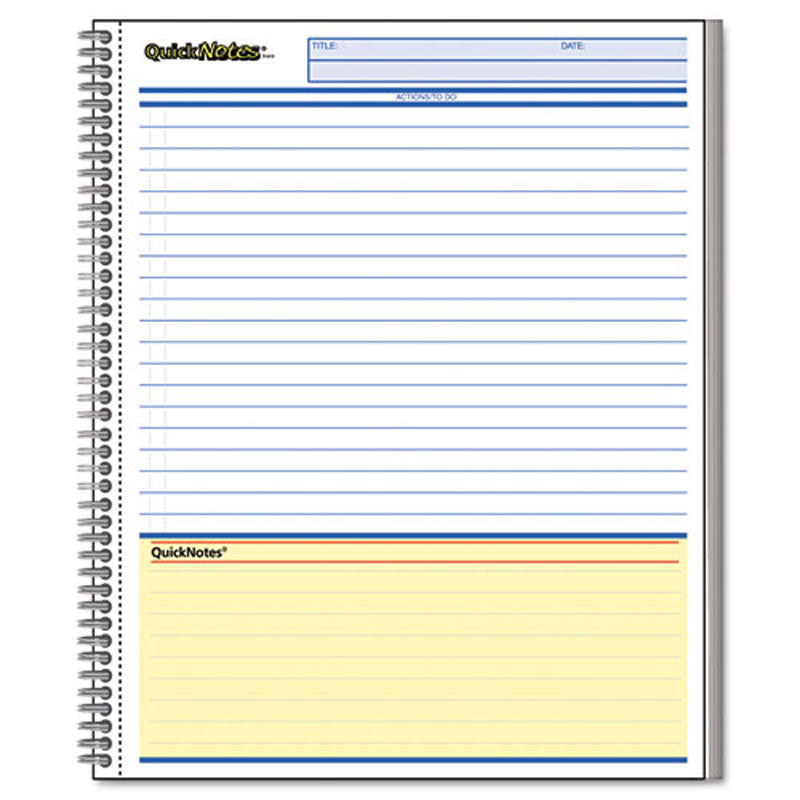choose a notebook for quick notes