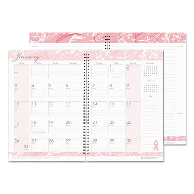 Breast Cancer Awareness Monthly Planner/Journal Ultimate Office