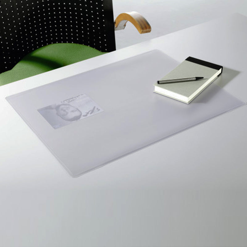 Duraglass Desk Pad W Overlay Clear Ultimate Office