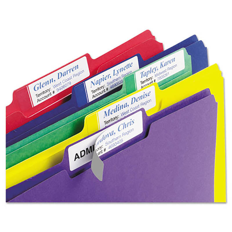 Extra Large File Folder Labels w/ TrueBlock450/ct Ultimate Office