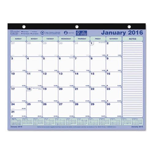 Monthly Desk Pad Calendar w/Chipboard Ultimate Office