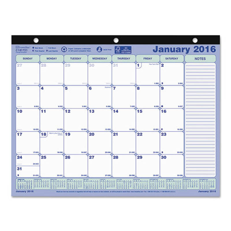 Monthly Desk Pad Calendar Ultimate Office