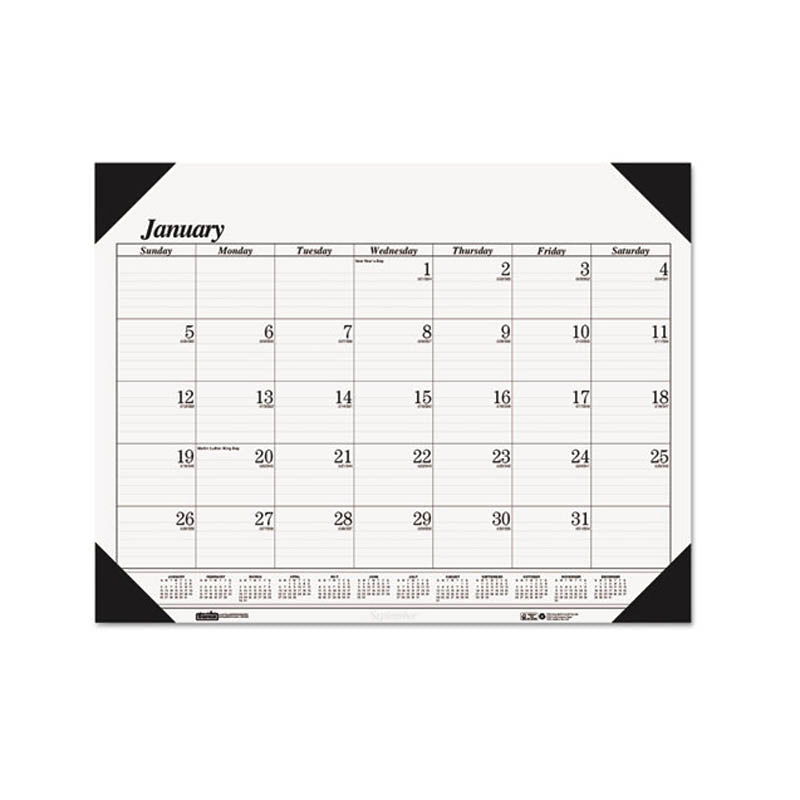 OneColor Refillable Monthly Desk Pad Calendar Ultimate Office