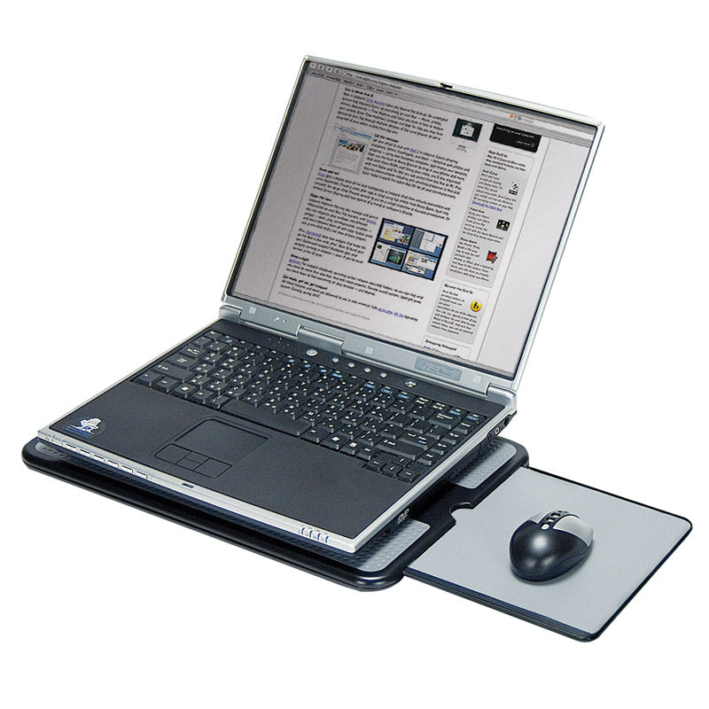 Portable Laptop Desk W Extending Mouse Pad Ultimate Office