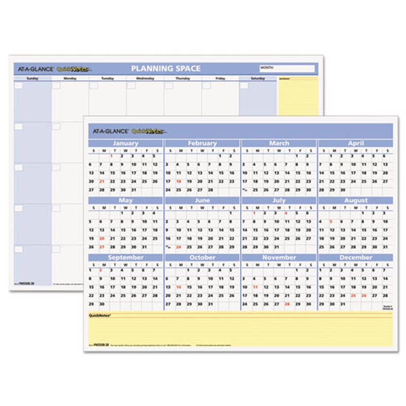 Quicknotes Mini Erasable Wall Planner | Ultimate Office