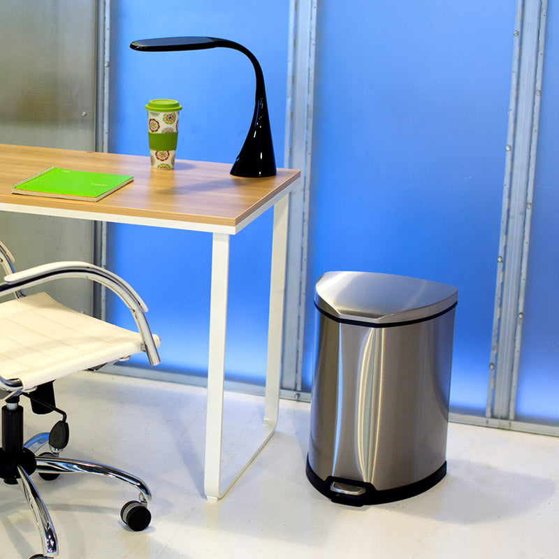 Stainless Step-On Trash Can | Ultimate Office