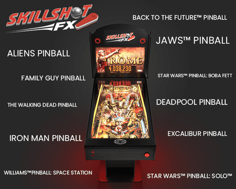 Skillshot Pinball FX Virtual Game List