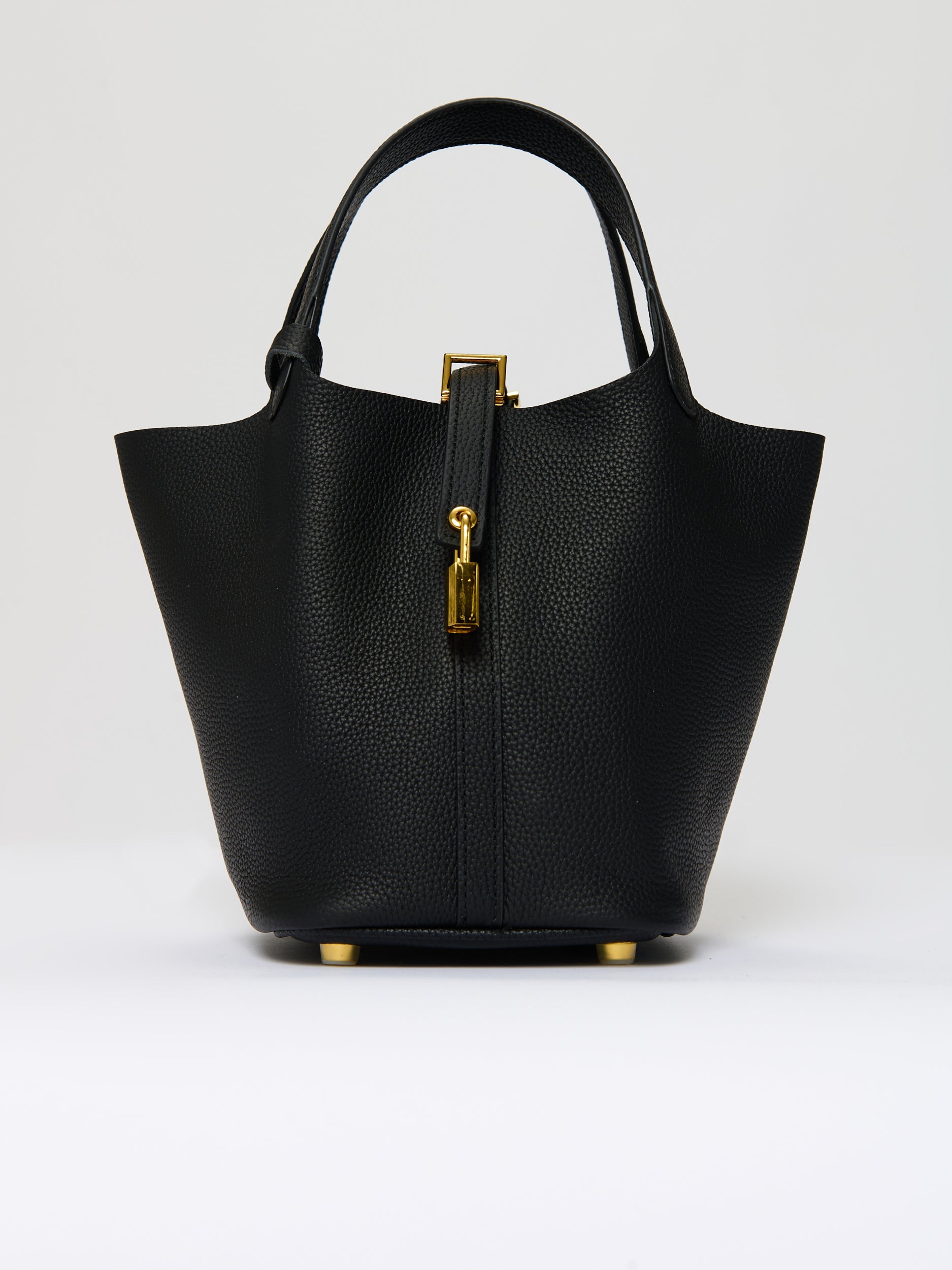 Front Lock Bucket Bag