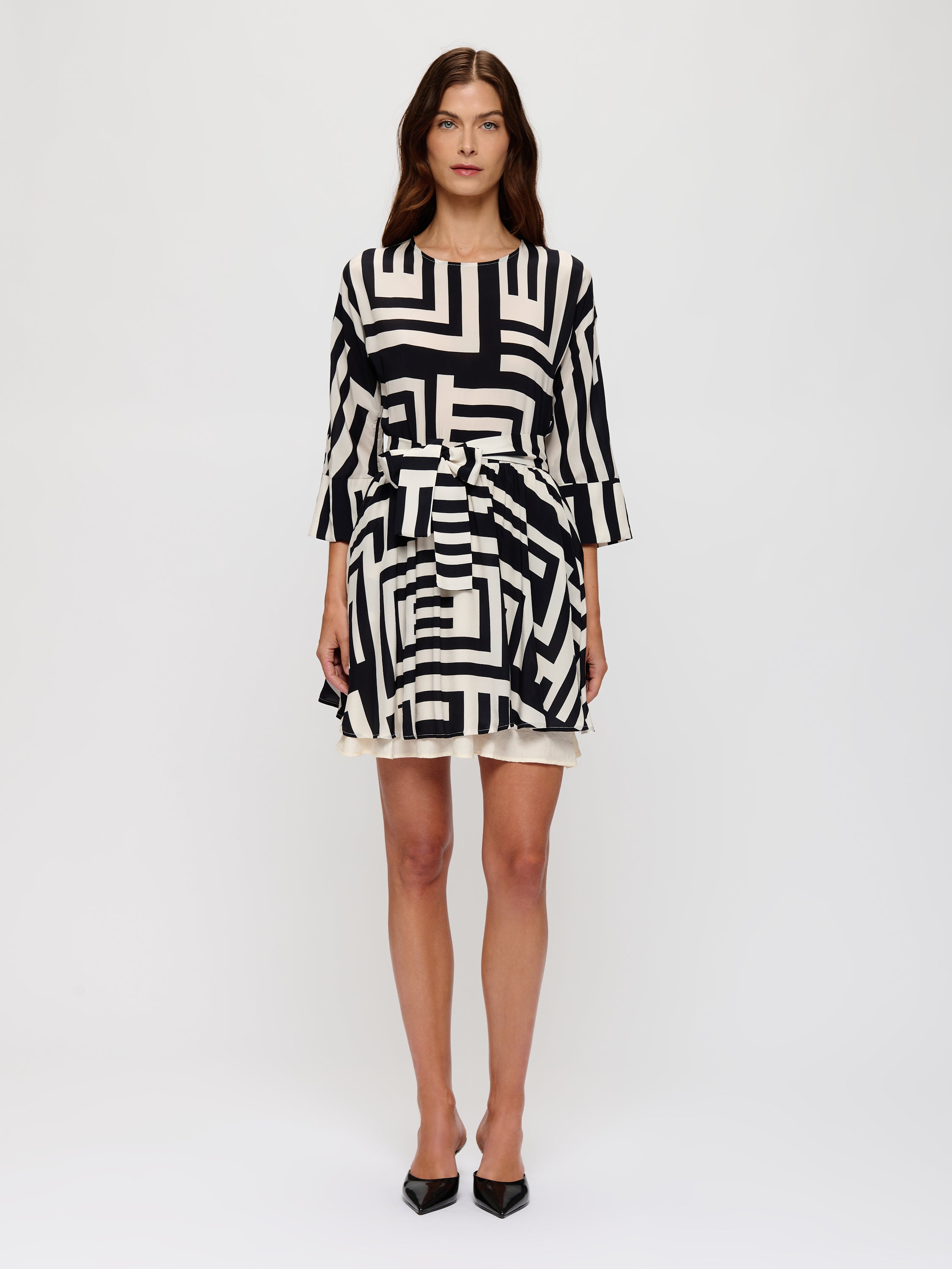 Monochromatic Pattern Dress