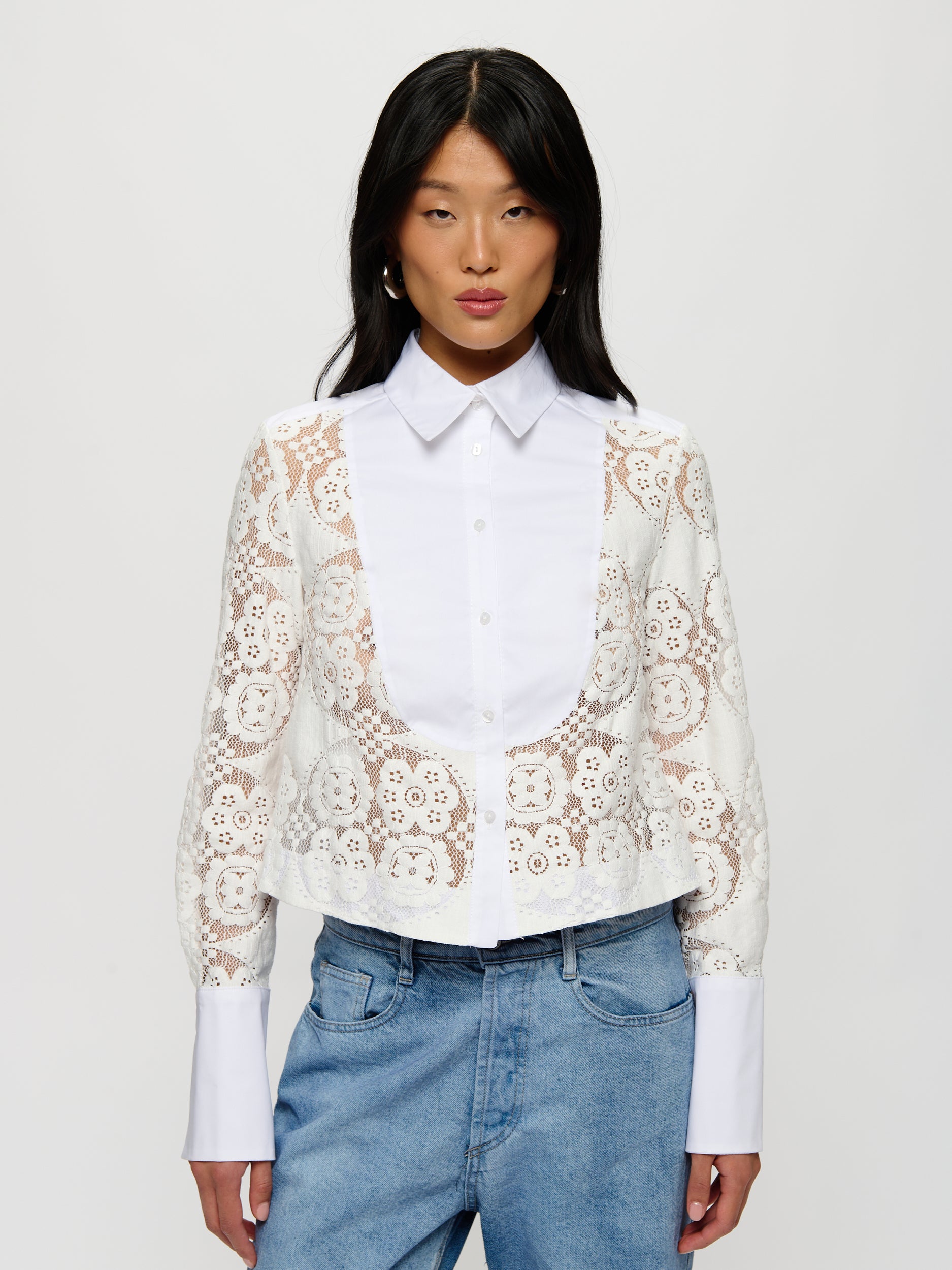 Collared Lace Blouse