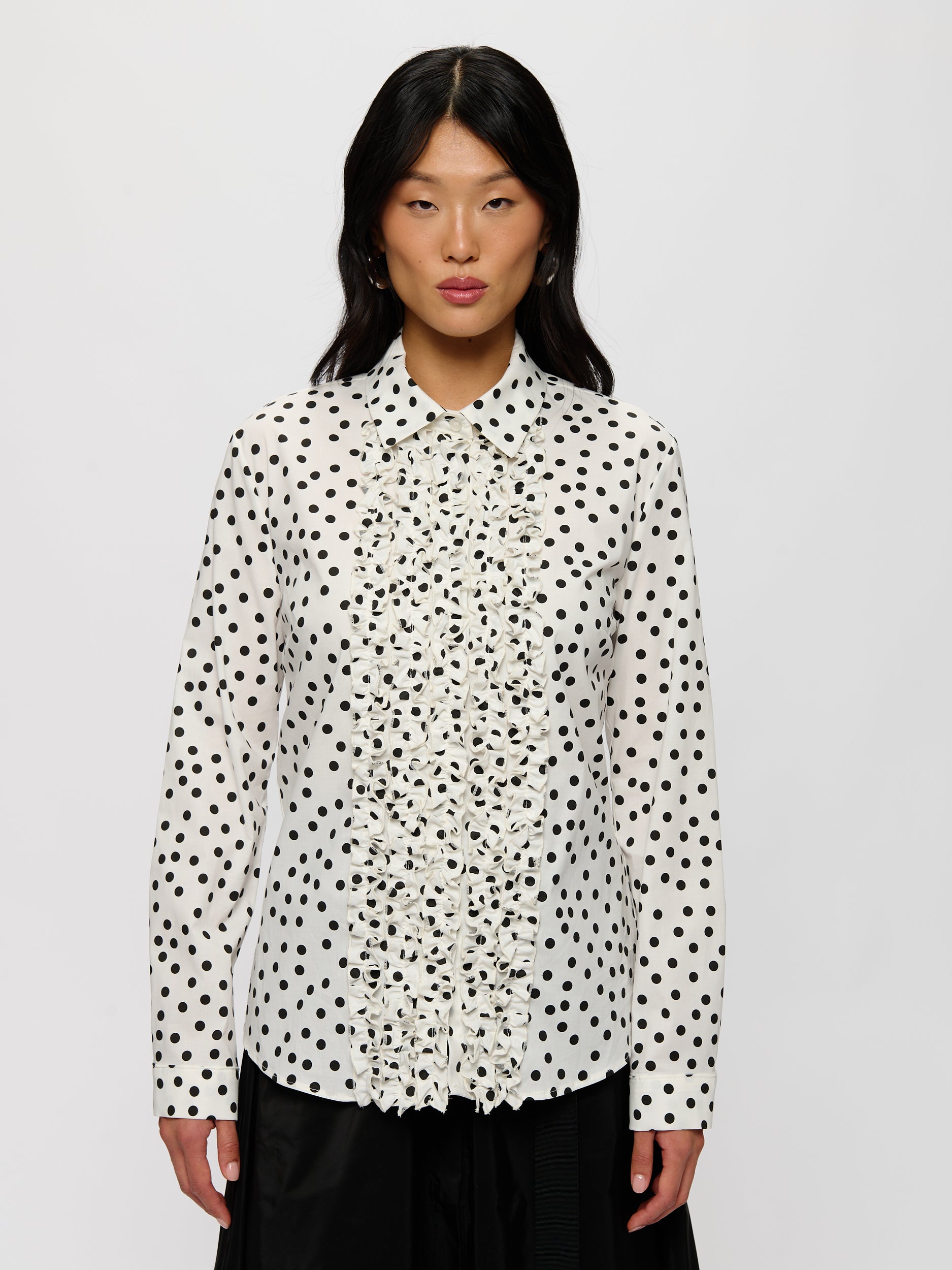 Polk-a-Dot Cotton Blouse