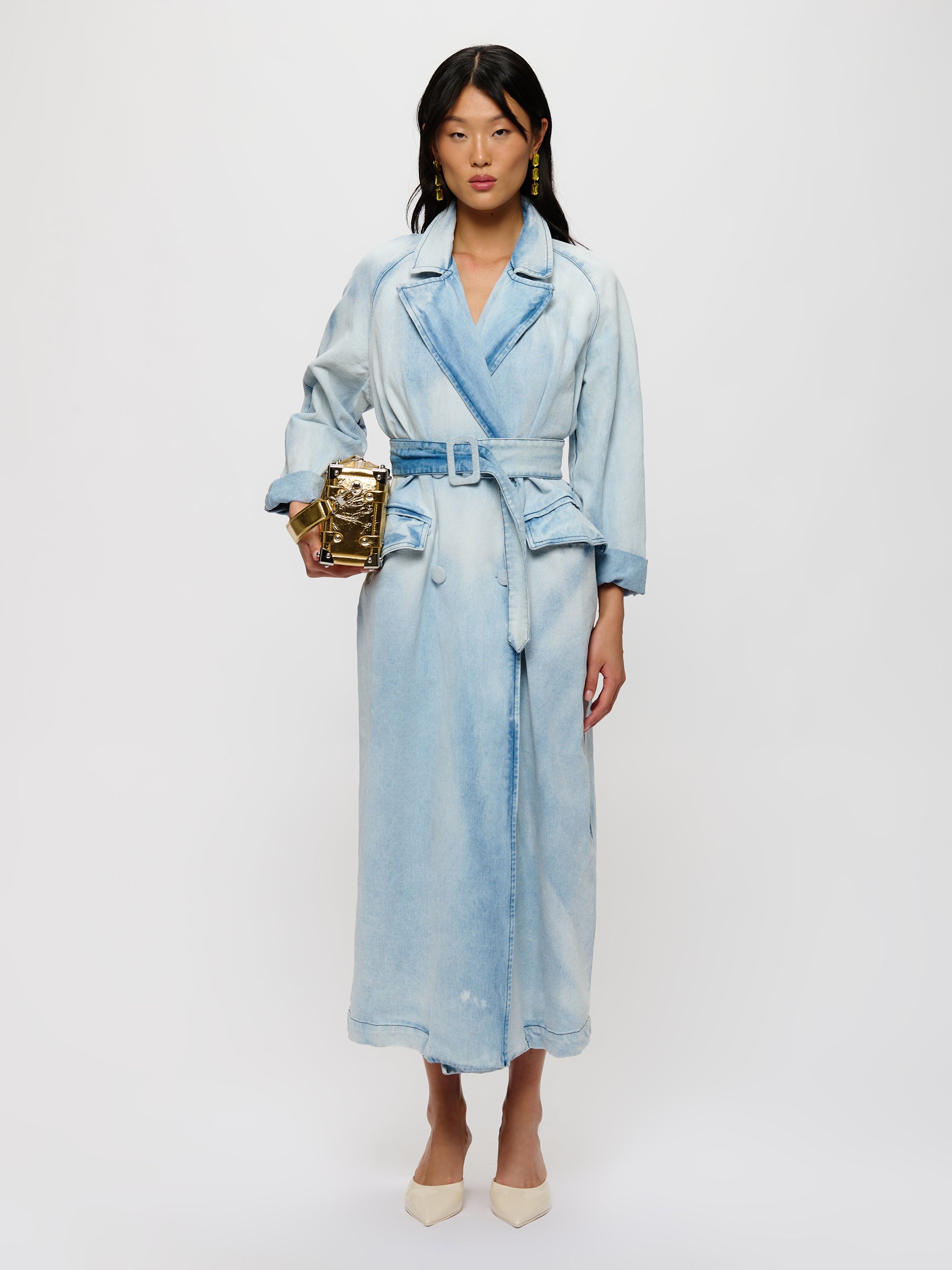 Denim Trench Coat