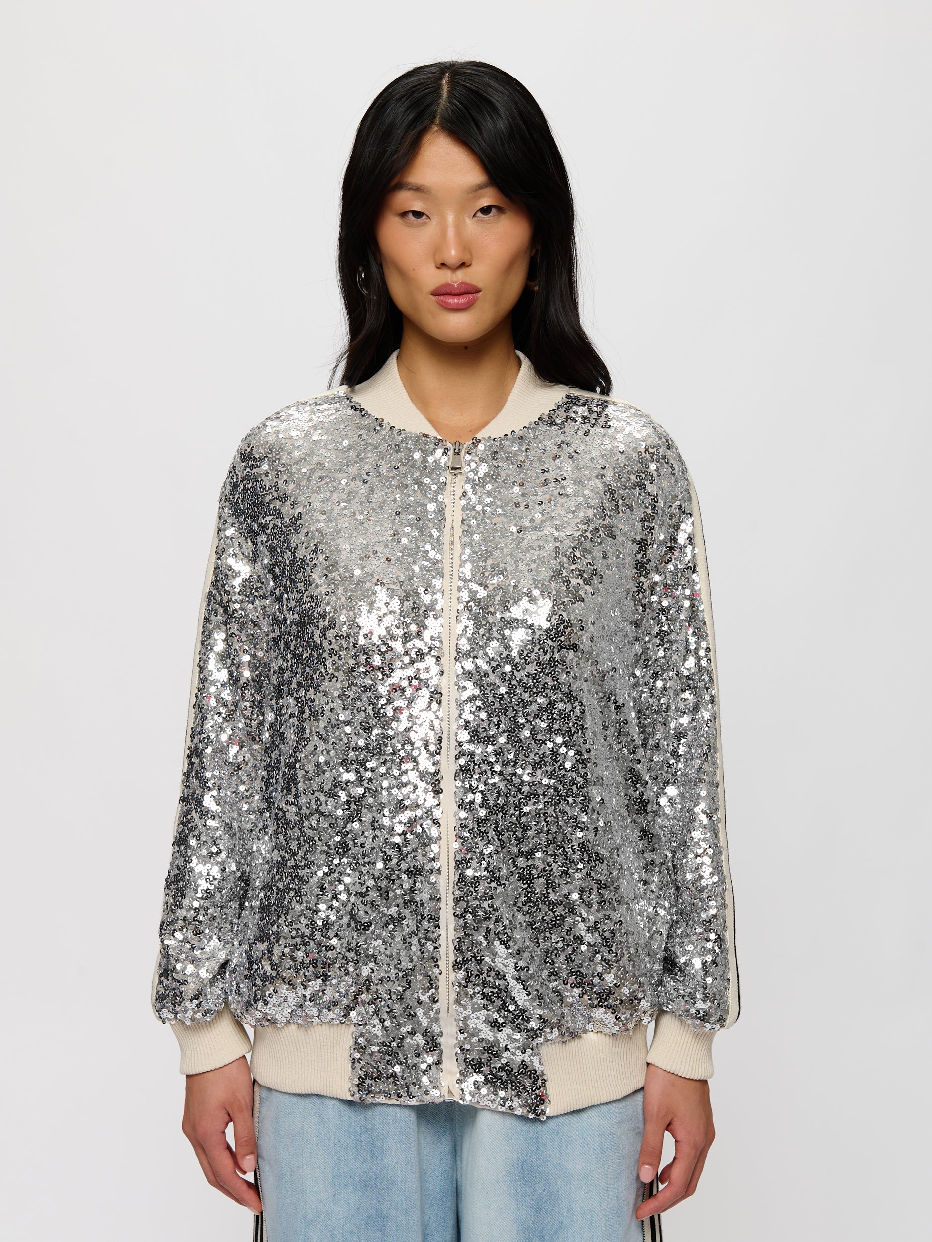 Sequin Bomber Jacket