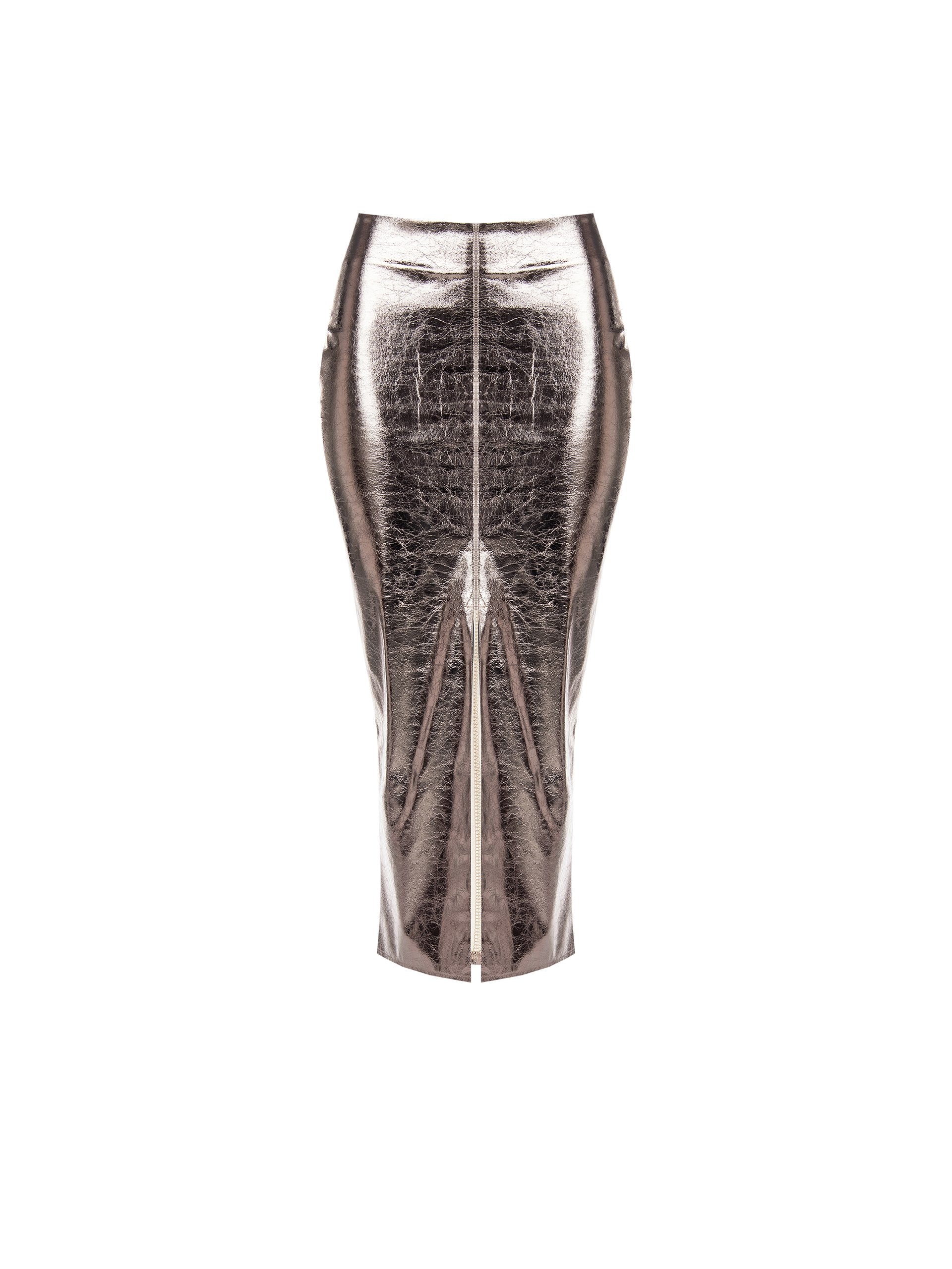 Metallic Pencil Skirt