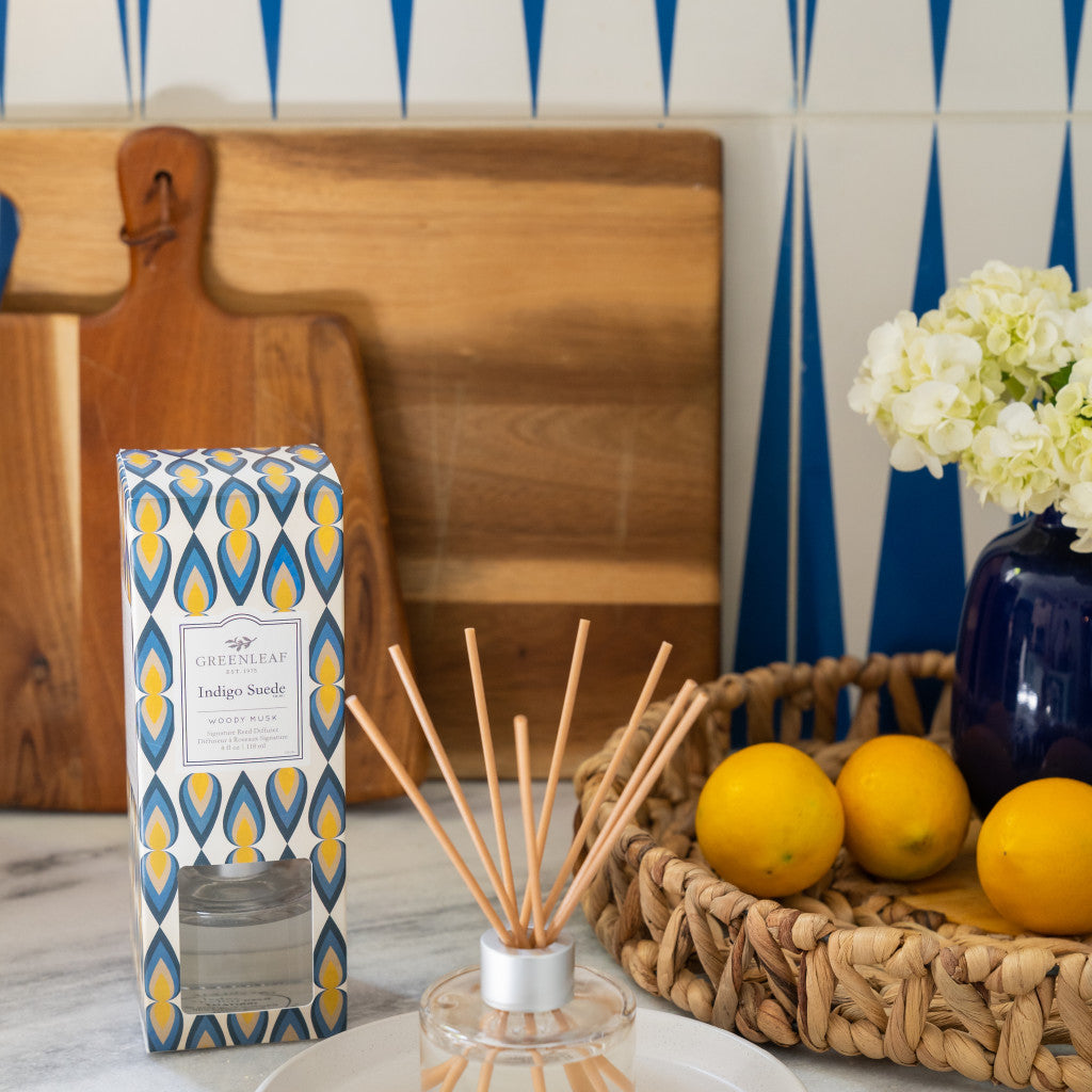 Indigo Suede Reed Diffuser